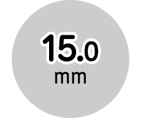 15.0mm